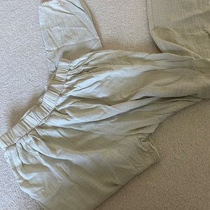 Ozma white linen pants